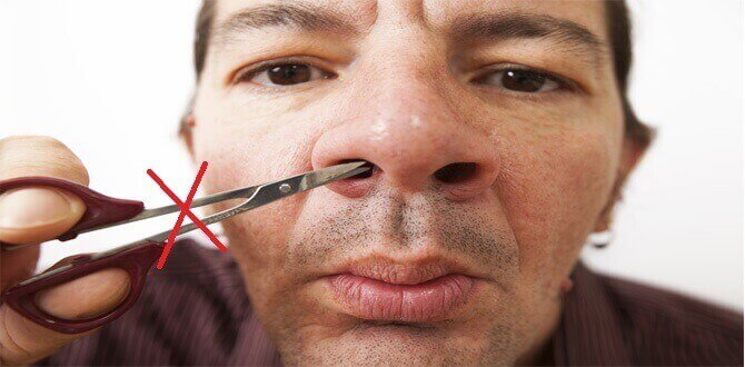 how to trim nose hair with trimmer