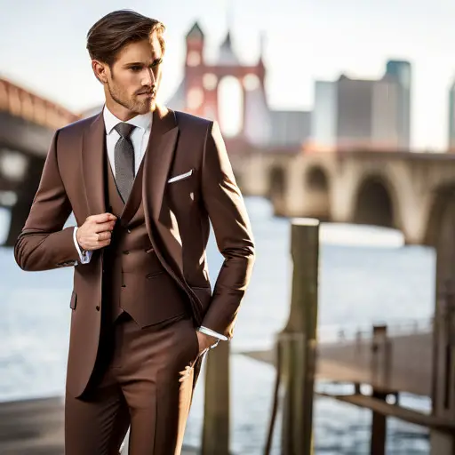 Brown Wedding Suits For Groom And Groomsmen - Groenerekenkamer