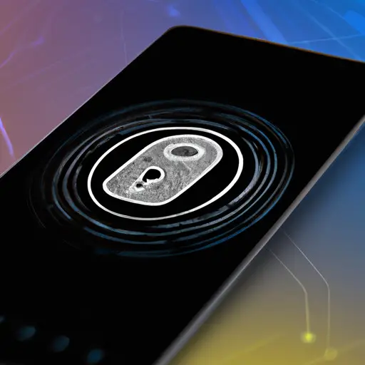An image showcasing a smartphone with a lock icon overlay, displaying a discreet app icon with a fingerprint unlocking it