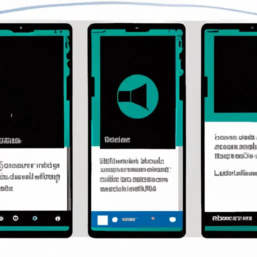 An image showcasing a smartphone screen divided into multiple chat windows, each representing a discreet communication option