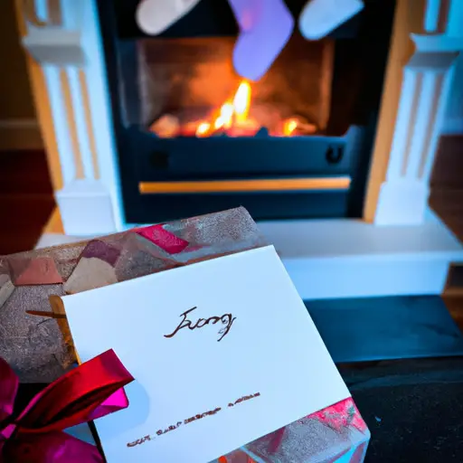 An image showcasing a beautifully wrapped gift box, filled with personalized family photographs and a handwritten letter