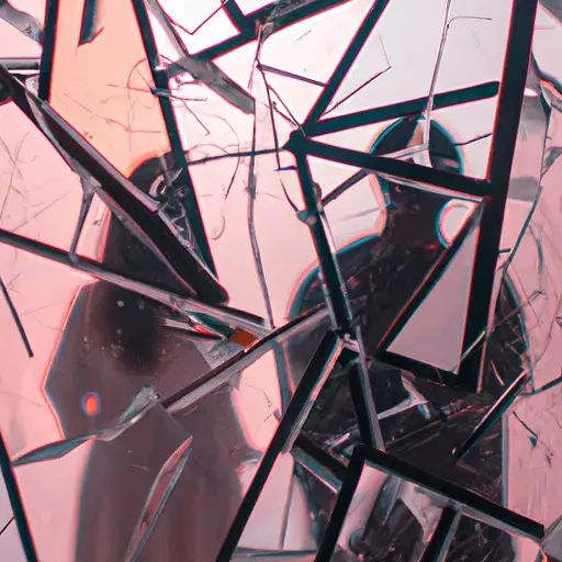 An image that depicts a shattered mirror reflecting a haunting silhouette of an ex-lover fading away, symbolizing the profound introspection and spiritual transformation surrounding dreams about exes