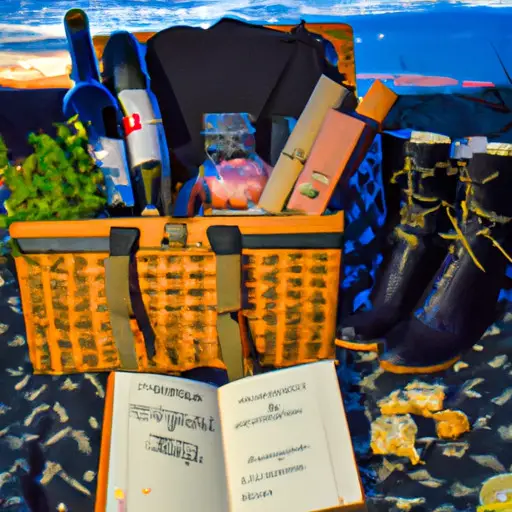 An image of an enticing Adventure Date Night Basket, bursting with excitement