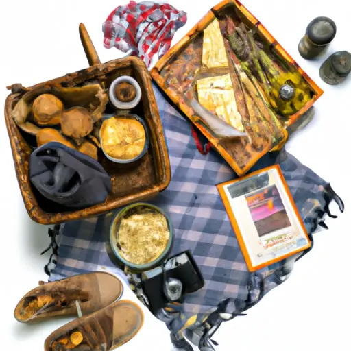 An enticing image featuring a beautifully arranged adventure date night basket