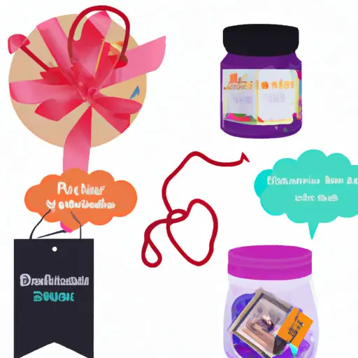 An image of a beautifully wrapped date night kit gift, bursting with whimsical surprises like mini-games, customized love coupons, and a jar filled with handwritten memories, perfect for unforgettable and out-of-the-box date experiences