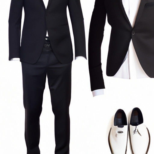 An image showcasing a sophisticated yet trendy men's dinner outfit for a date night