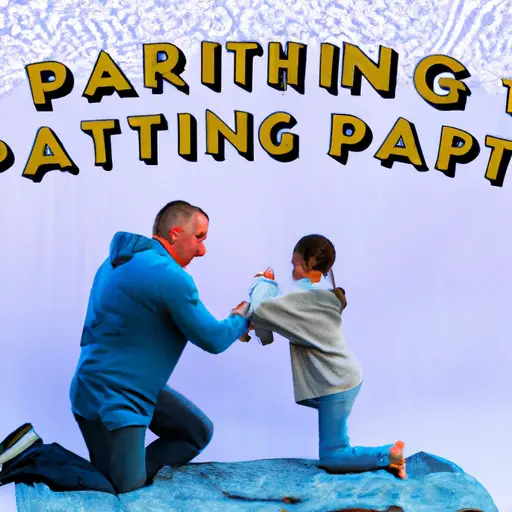 An image featuring a Co Parenting Dad and his child engaged in a heartwarming activity together, such as building a blanket fort or playing a game, showcasing their strong bond and the love they share