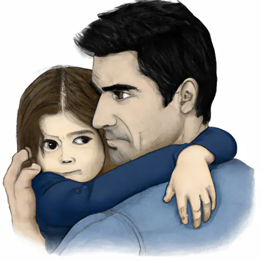 An image that portrays a single dad standing confidently with his child, emphasizing their bond
