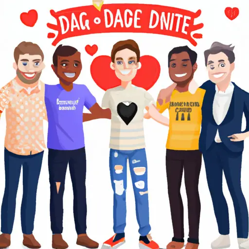 E showcasing a diverse group of short men happily embracing their partners, with beaming smiles and arms wrapped around each other, portraying the success stories of short guys finding love through online dating sites