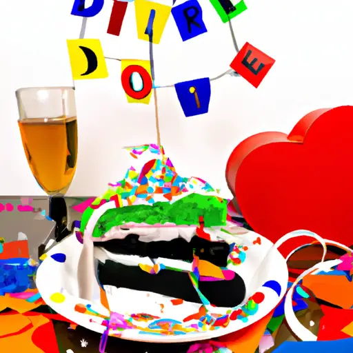 An image showcasing a vibrant, joyous scene of a divorce party