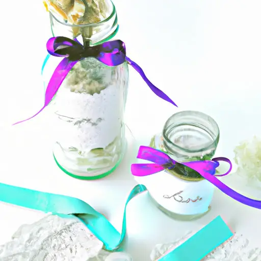 An image showcasing a hands-on DIY girlfriend gift: a beautifully decorated mason jar filled with handwritten love notes, tied with a satin ribbon, and adorned with dried flowers and delicate lace