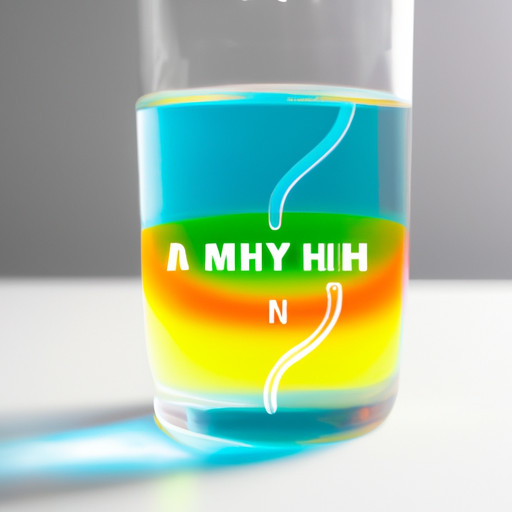 An image of a vibrant, color-changing litmus test strip submerged in a glass of water, capturing the essence of "Debunking the Myth: Can a Cheating Partner Change pH Balance?" without any words