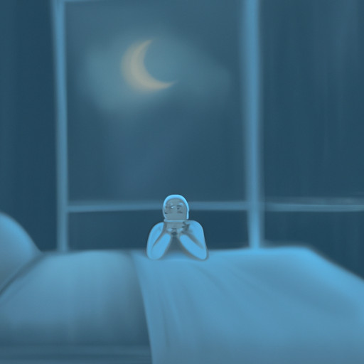 An image that depicts a moonlit bedroom with a serene sleeper, their face showcasing a mix of curiosity and longing, as a spectral figure materializes, reaching out to touch them while softly calling their name