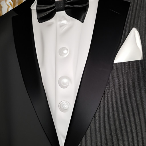  Create an image showcasing the epitome of sophistication and elegance: a dapper gentleman adorned in a tailored black tuxedo, a crisp white dress shirt, a sleek black bowtie, and polished black leather shoes, exuding confidence and style at a formal dinner event