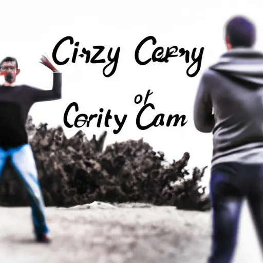 An image showcasing a person confidently standing their ground, arms crossed, while a blurred figure representing a "crazy person" looms in the background, emphasizing the importance of setting boundaries and asserting personal limits