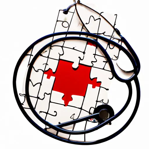 An image of a doctor's stethoscope intertwined with a tangled web of heart-shaped puzzles, symbolizing the complexities and challenges faced when in a relationship with a doctor