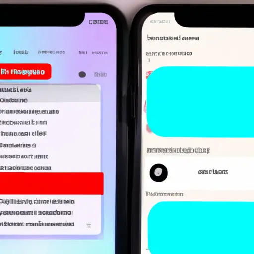 An image showcasing a split-screen shot of an iPhone: one side displaying a suspiciously cluttered messaging app with multiple unknown contacts, while the other side shows a hidden photo folder filled with incriminating pictures