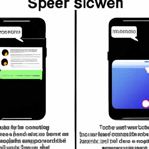 An image showcasing an iPhone screen split in half, with one side displaying a suspicious partner scrolling through text messages, while the other side shows their worried counterpart secretly observing the activity