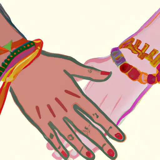 An image showcasing two side-by-side hands, one with a wrist adorned by delicate, colorful bracelets and the other with a strong, calloused palm