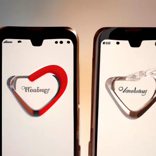 An image that depicts a smartphone screen split into two halves: one displaying wedding rings and the other showcasing the Tinder logo, symbolizing the growing trend of infidelity apps targeting married individuals