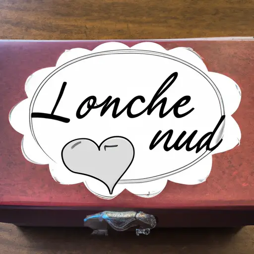 An image of a simple, brown lunch box with a vibrant red heart-shaped note peeking out