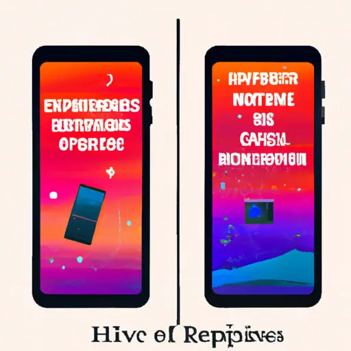 An image showing two smartphones, each displaying a unique conversation thread