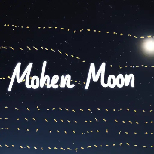 An image depicting a serene moonlit sky, where a shimmering stream of stars forms the shape of a person's name