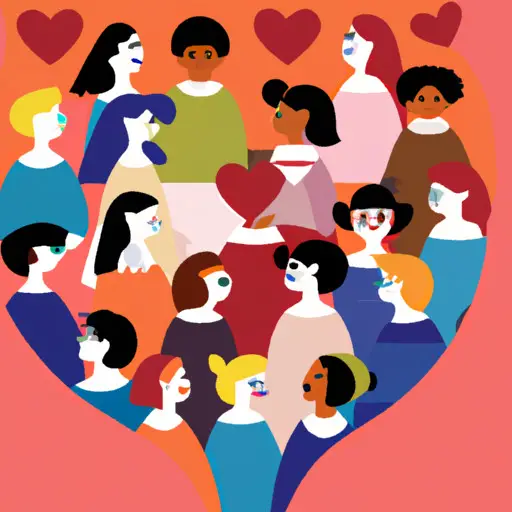 An image depicting a person surrounded by a circle of supportive friends and family, offering comforting gestures and expressions
