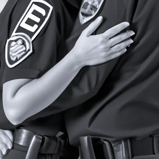 An image capturing the essence of support and understanding in a cop's relationship