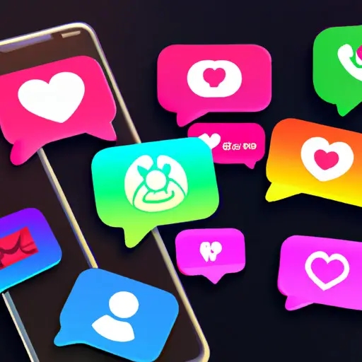 An image showcasing a vibrant smartphone screen displaying multiple free dating app icons