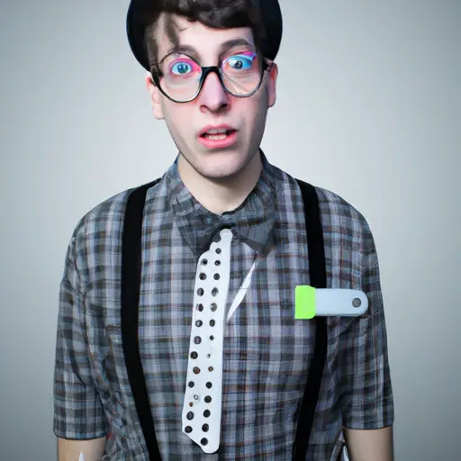 An image showcasing a spirited nerd confidently rocking a unique personal style