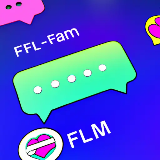 An image showcasing a smartphone screen with a vibrant messaging app interface