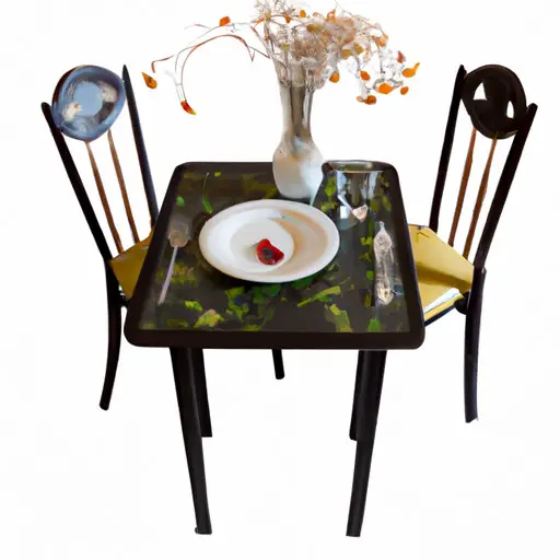 An image depicting a desolate dinner table with untouched plates, wilted flowers, and a single chair pushed back, symbolizing the emptiness and loss of appetite experienced after a breakup