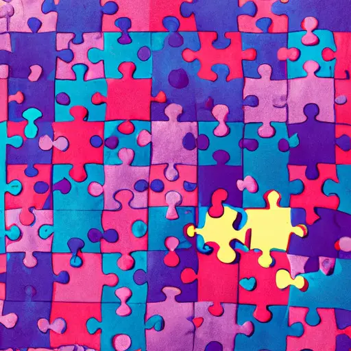 An image showcasing two puzzle pieces, slightly misaligned, surrounded by countless other mismatched pieces