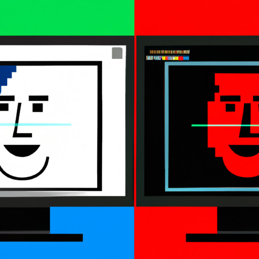 An image that showcases two computer screens side by side