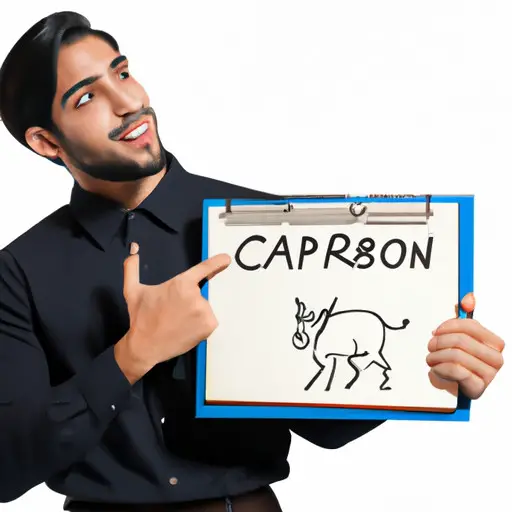 An image showcasing a Capricorn man's body language cues that indicate interest