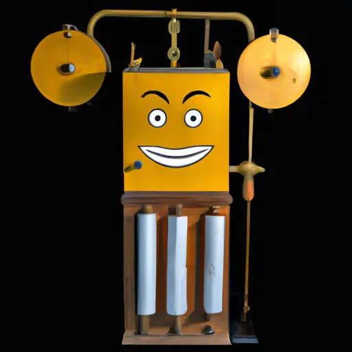 An image of a vintage telegraph machine with a winking face emoji being transmitted through the wire, symbolizing the birth of the iconic emoji and capturing the essence of its intriguing history