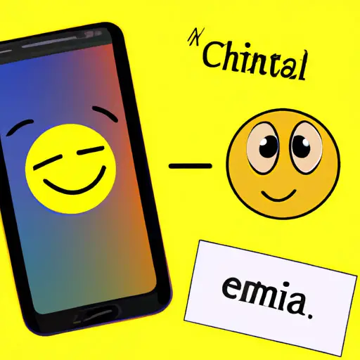 An image depicting a smartphone screen showing a conversation with a winking face emoji used in a friendly context, surrounded by subtle hints like a lighthearted conversation, laughter, and a warm color palette