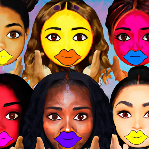 An image showcasing diverse individuals from various cultures, each sending a blowing kiss emoji with their unique cultural nuances, emphasizing the universal language of love and affection transcending borders