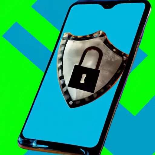 An image showcasing a smartphone with a locked padlock symbol on the Tinder app, emphasizing privacy and safety