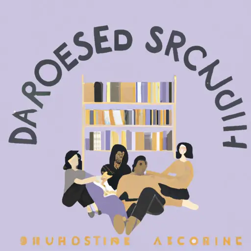 An image depicting a diverse group of individuals embracing each other in a comforting, safe space, surrounded by shelves filled with books, online resources, and support groups, symbolizing the abundant support and resources available for asexual and demisexual individuals on their journey of self-discovery