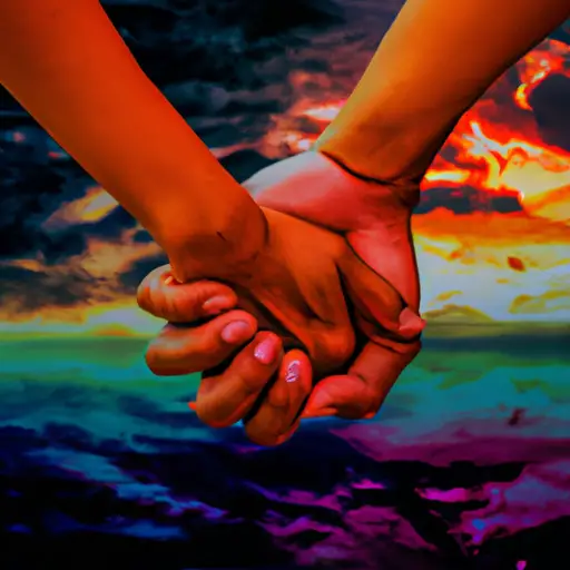 An image depicting a couple holding hands, their intertwined fingers symbolizing the tentative steps towards rebuilding trust