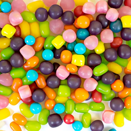 An image showcasing a vibrant assortment of sugar-free candy alternatives, such as zesty citrus-flavored gummies, rich dark chocolate squares, and refreshing mint drops