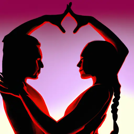 An image capturing the intricate dance of friendship and love: two silhouettes engaged in a warm embrace, their intertwined fingers and gentle smiles reveal the delicate balance between passion and companionship