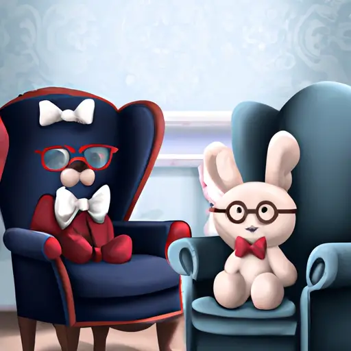 An image showcasing a cozy, vintage-themed living room with two plush armchairs facing each other