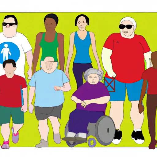 An image showcasing a diverse group of overweight individuals engaged in various physical activities, highlighting the positive impact of exercise and healthy lifestyle choices on the longevity of fat individuals