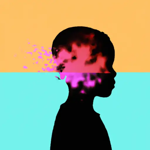 An image that captures the bittersweet essence of having a son – depict the fading silhouette of a young boy, gradually blending into a background of shifting colors and fragmented memories, symbolizing the gradual separation and emotional detachment of a slow breakup