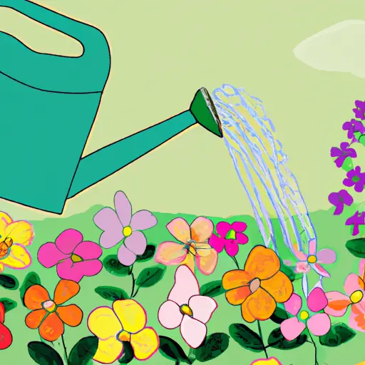 An image featuring a blooming garden, with a variety of vibrant flowers symbolizing personal growth