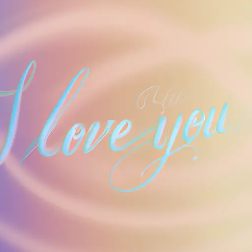 An image showcasing a soft, pastel-colored background with delicate, hand-drawn calligraphy of famous 'I Love You' quotes swirling gracefully, conveying the essence of love and evoking a sense of hope and belief