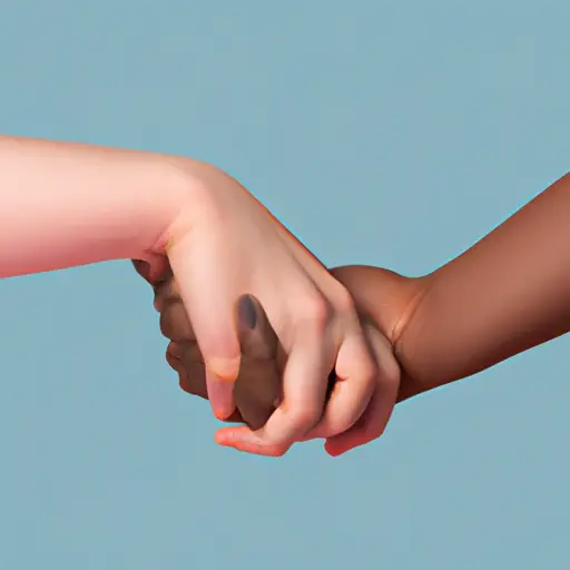 An image that depicts two intertwined hands, one delicate and nurturing, the other strong and protective, symbolizing the balance between emotional connection and security in relationships